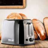 Better Chef Deluxe Cool Touch Wide-Slot 2-Slice Toaster with Stainless Accents from Jupiter Gear Home