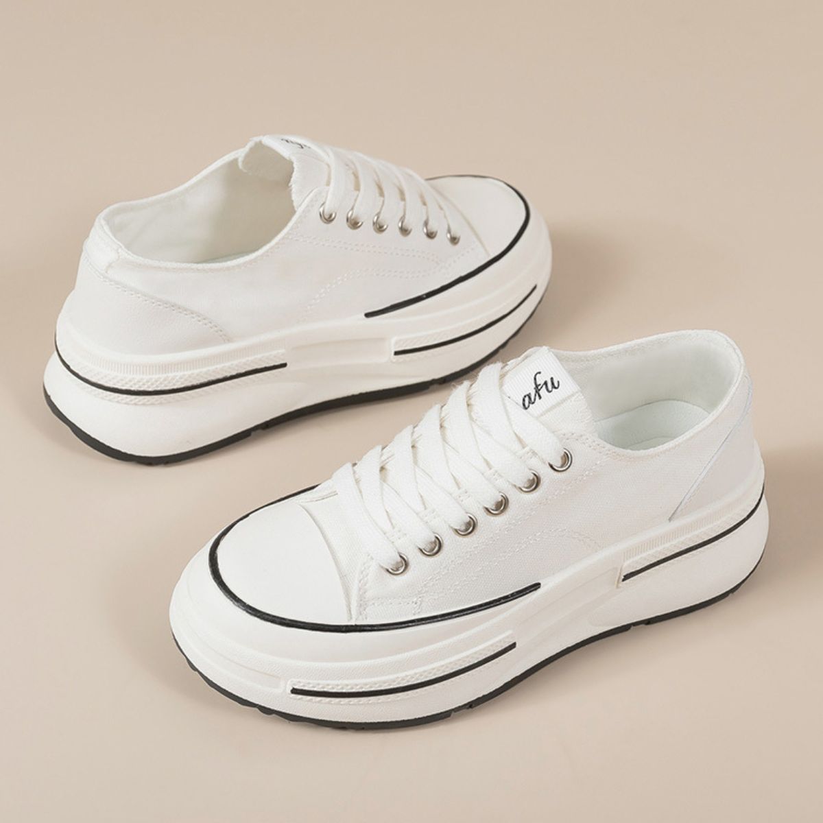 Tied Round Toe Platform Sneakers from My Pampered Life Seattle