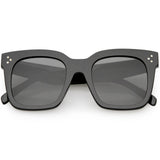 Bold Oversize Horned Rim Flat Lens Sunglasses A101 from zeroUV