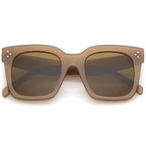 Bold Oversize Horned Rim Flat Lens Sunglasses A101 from zeroUV