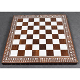Golden Rosewood & Acrylic Ivory Inlaid Wooden Folding Chess board-45mm Square 18" From Royal Chess Mall