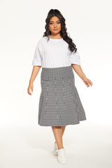 MM PURPLE LABEL - YR RND OG HOUNDSTOOTH (PLUS SIZE) From Mia Mod