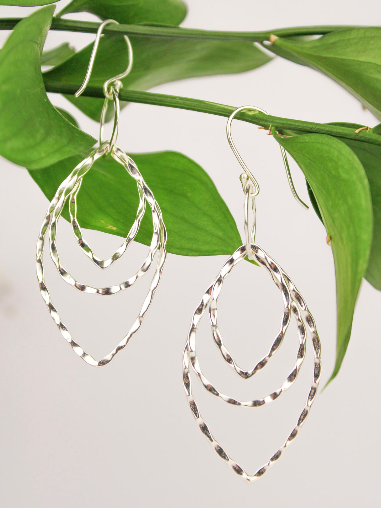 Finn Leaf Drop Earrings from Ash & Rose