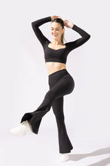 Supersculpt™ Bell Bottom with Pockets - Black from POPFLEX