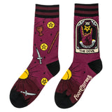 The Devil Tarot Nouveau Crew Socks from FootClothes