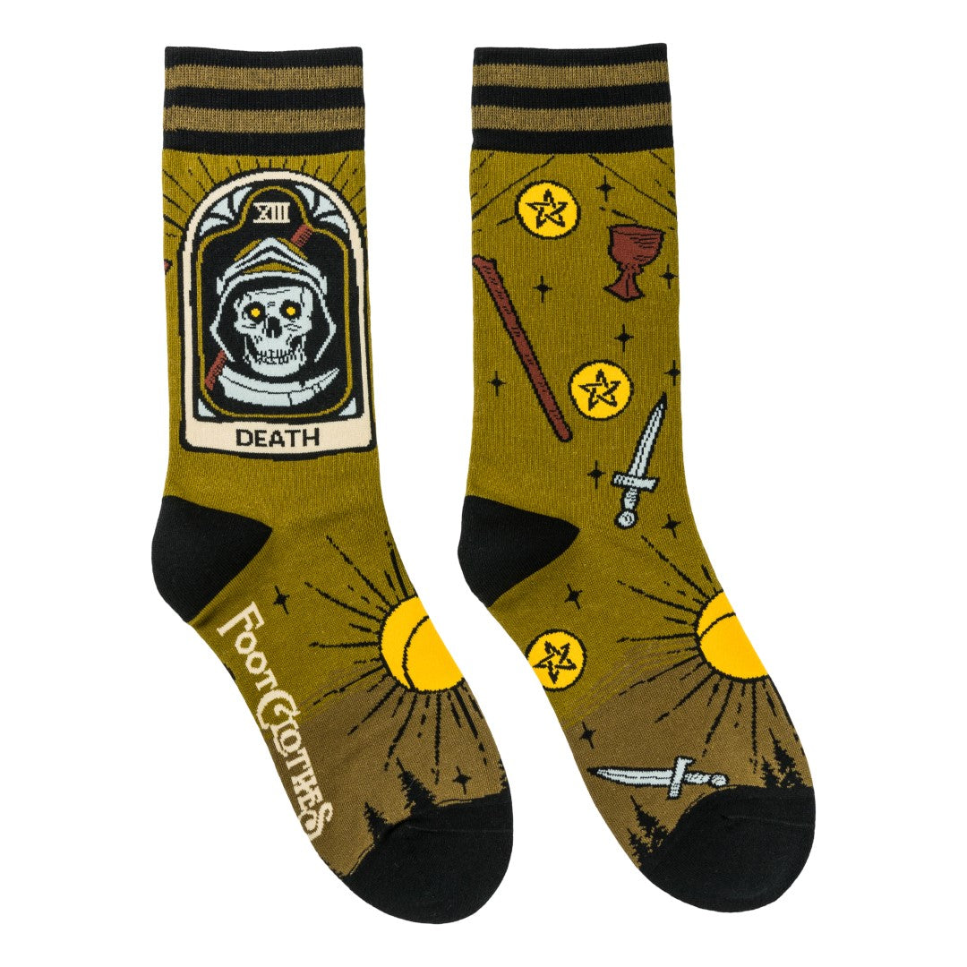 Death Tarot Nouveau Crew Socks from FootClothes