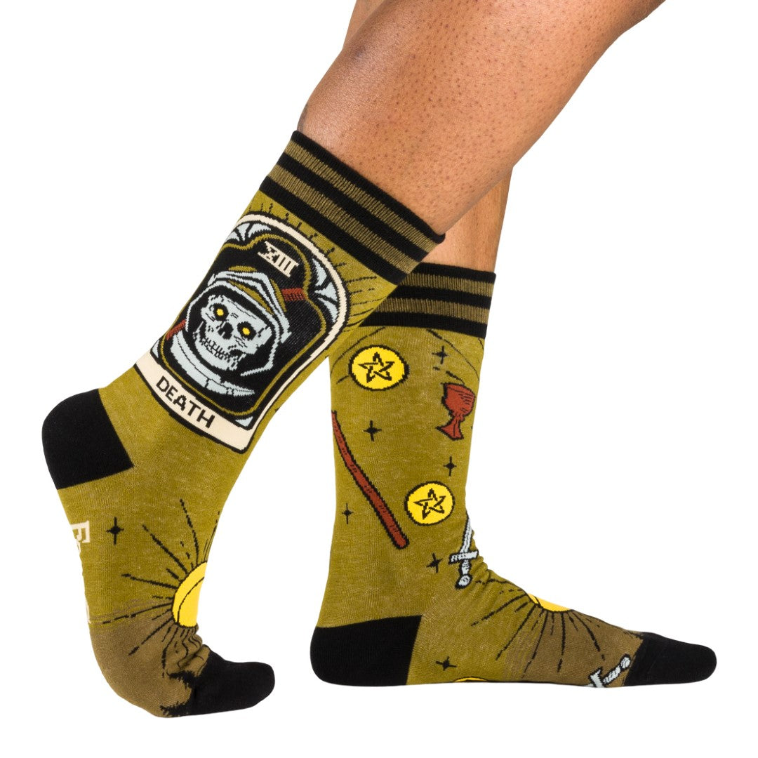 Death Tarot Nouveau Crew Socks from FootClothes