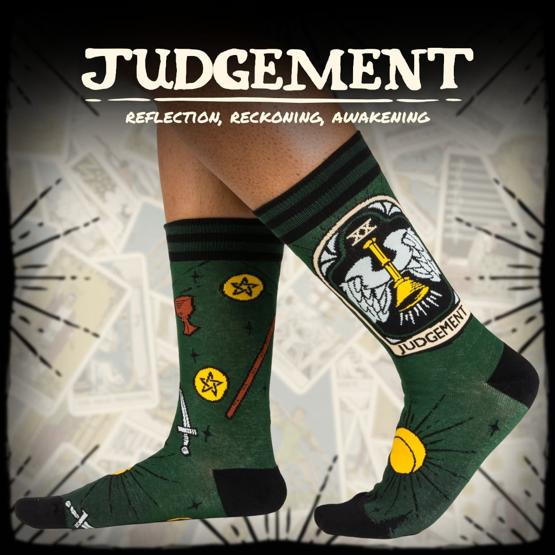 Judgement Tarot Nouveau Crew Socks from FootClothes