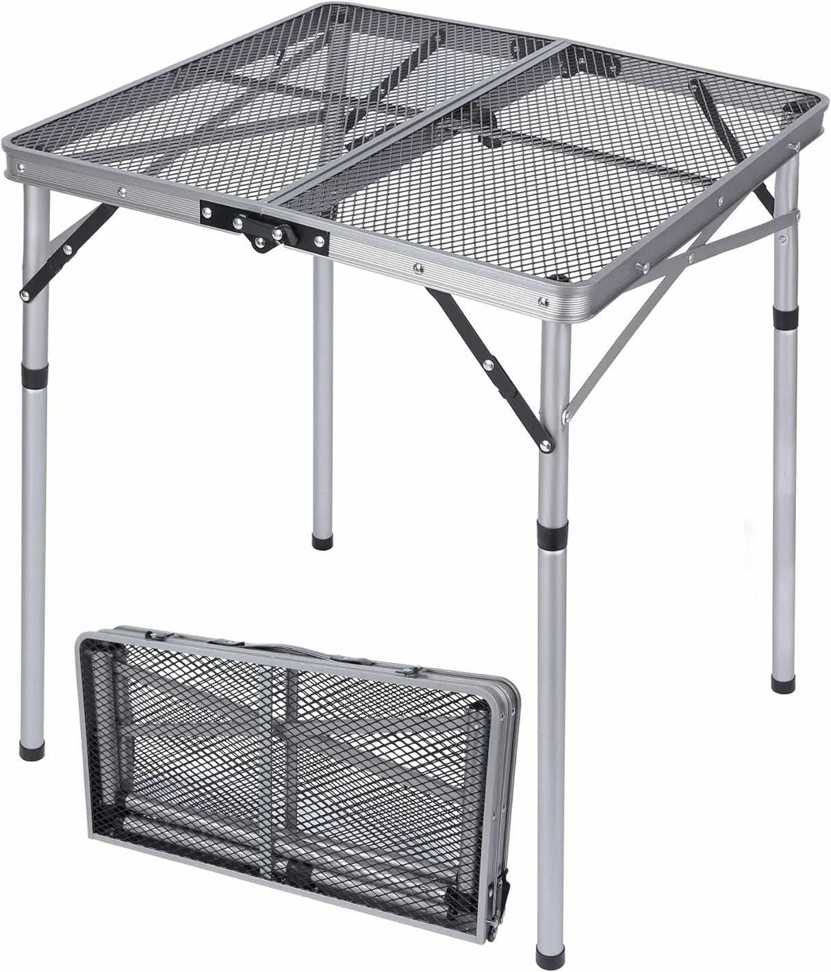 Folding Grill Table for Outside with Adjustable Height Legs From Redcamp