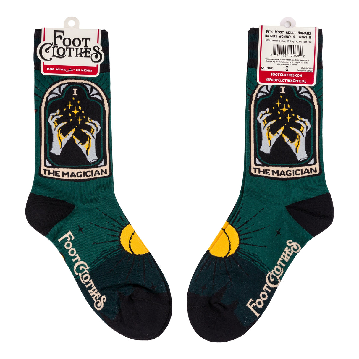 The Magician Tarot Nouveau Crew Socks from FootClothes