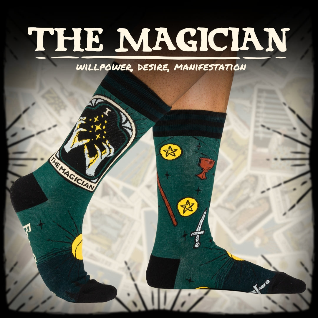 The Magician Tarot Nouveau Crew Socks from FootClothes