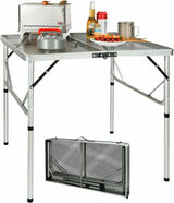 Folding Grill Table for Outside with Adjustable Height Legs From Redcamp