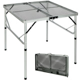 Folding Grill Table for Outside with Adjustable Height Legs From Redcamp