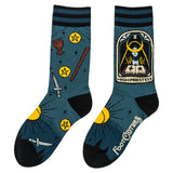 The High Priestess Tarot Nouveau Crew Socks from FootClothes