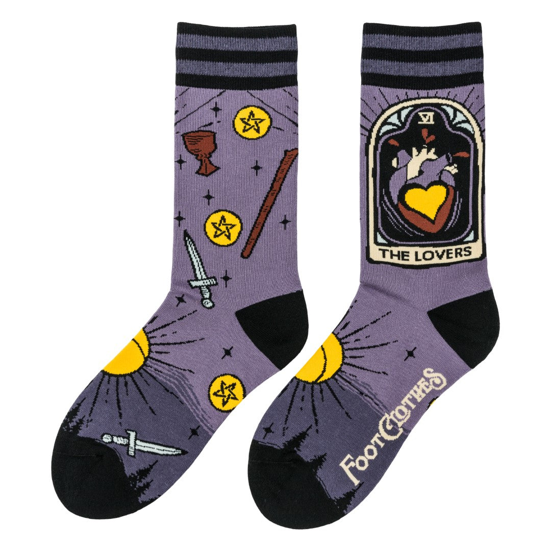 The Lovers Tarot Nouveau Crew Socks from FootClothes