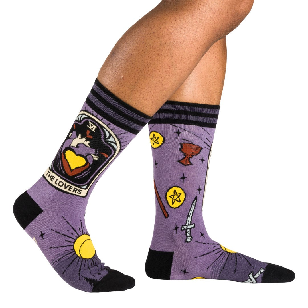 The Lovers Tarot Nouveau Crew Socks from FootClothes