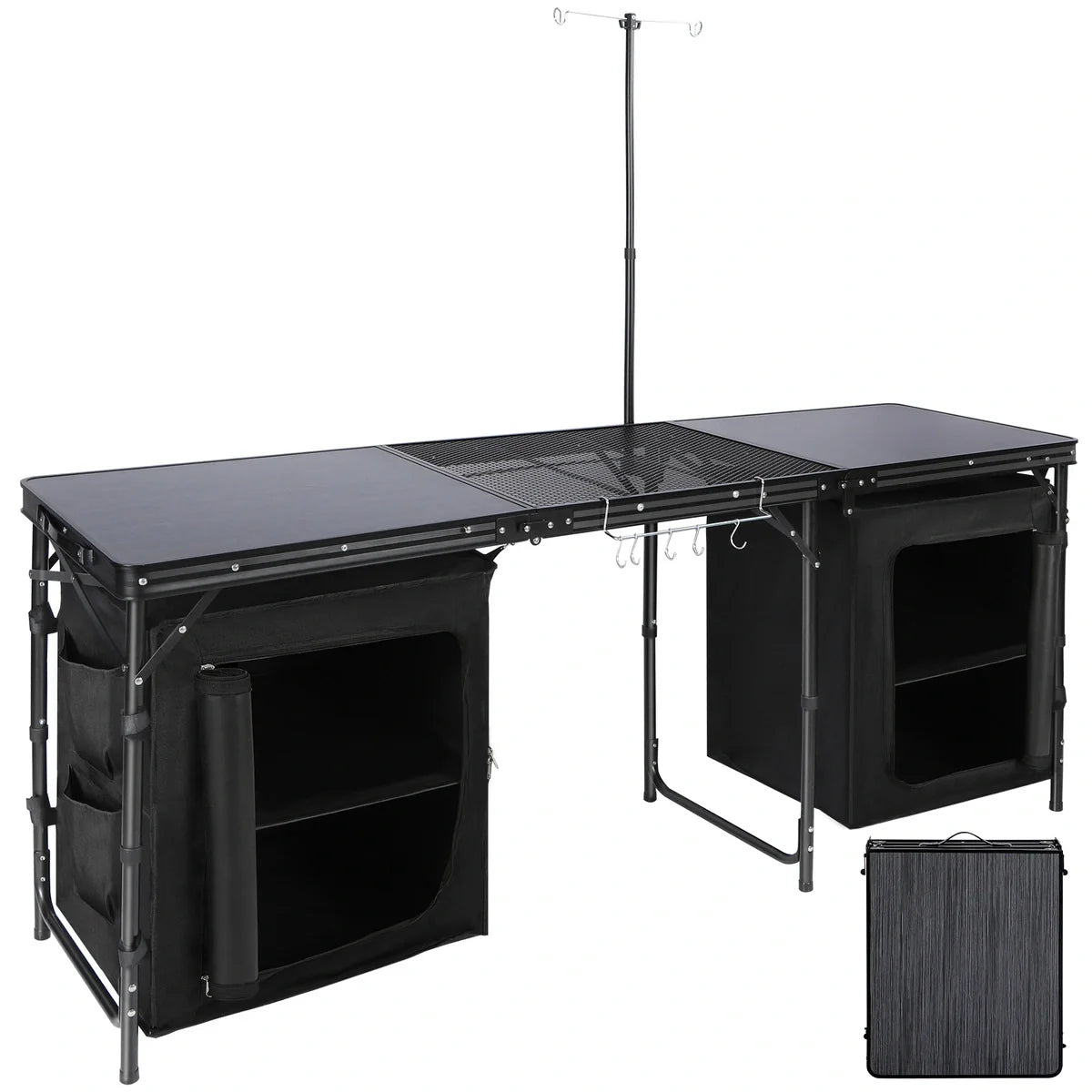 Portable Camping Kitchen Table with Storage Organizer for Outdoor From Redcamp