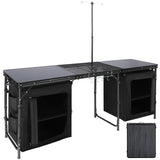 Portable Camping Kitchen Table with Storage Organizer for Outdoor From Redcamp