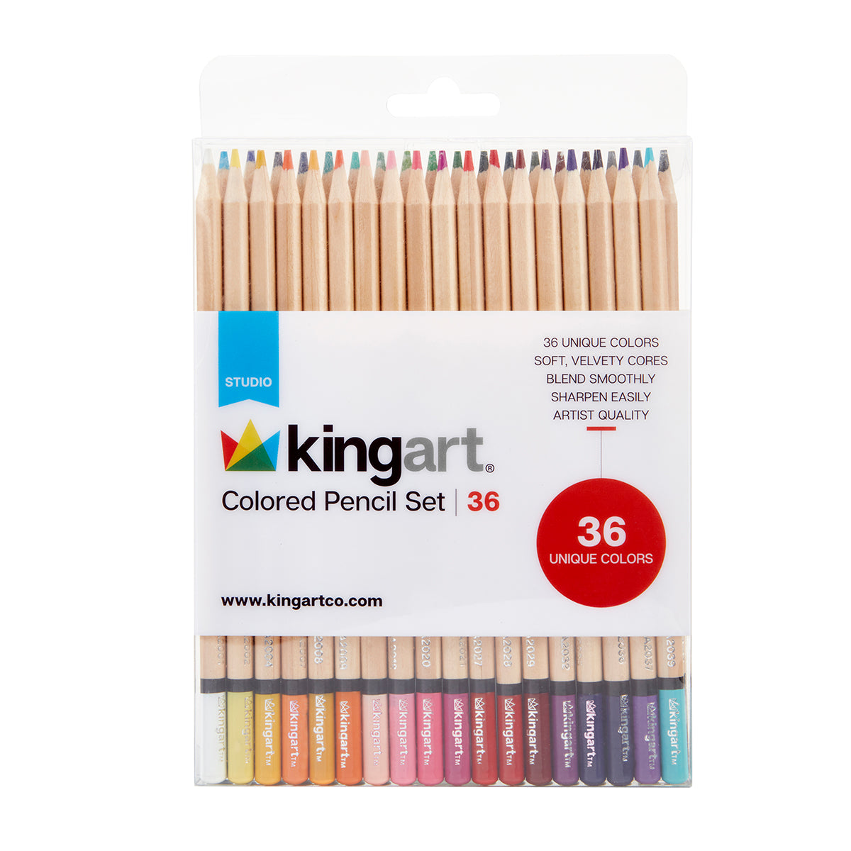 Colored Pencils 36 Colors from KINGART