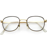 True Vintage Dapper Square Clear Lens Glasses C718 from zeroUV