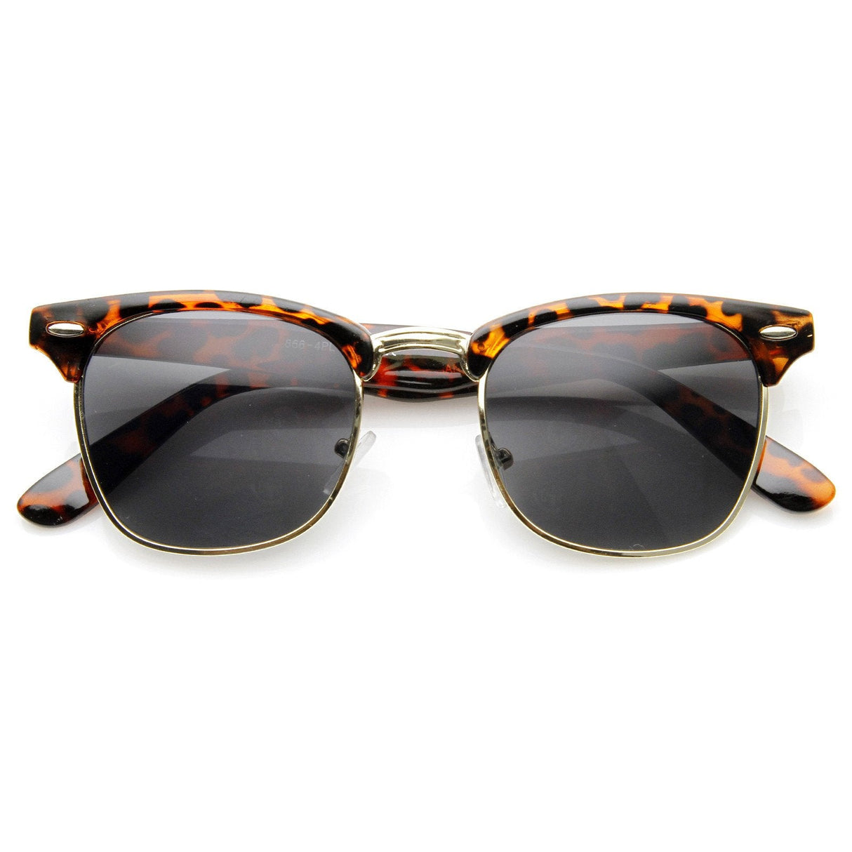 Vintage Half Frame Polarized Horned Rim Sunglasses 2936 from zeroUV