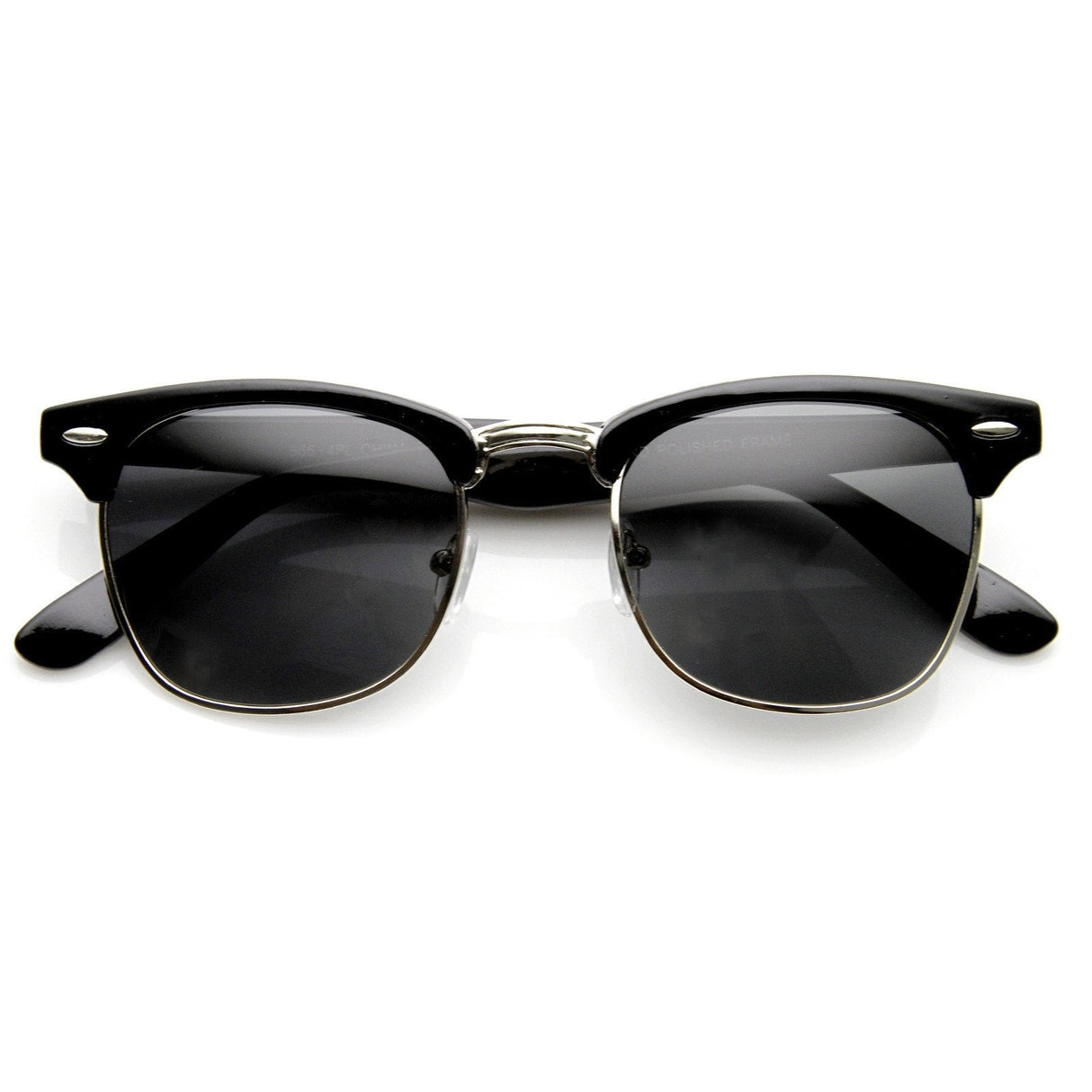 Vintage Half Frame Polarized Horned Rim Sunglasses 2936 from zeroUV