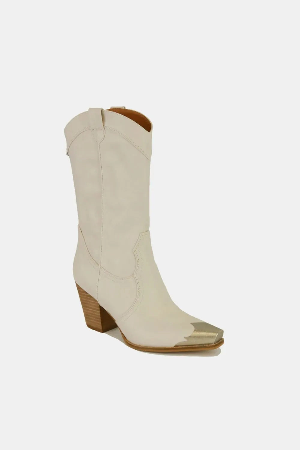 Beast Fashion Metal-Toe Block Heel Ankle Boots from My Pampered Life Seattle