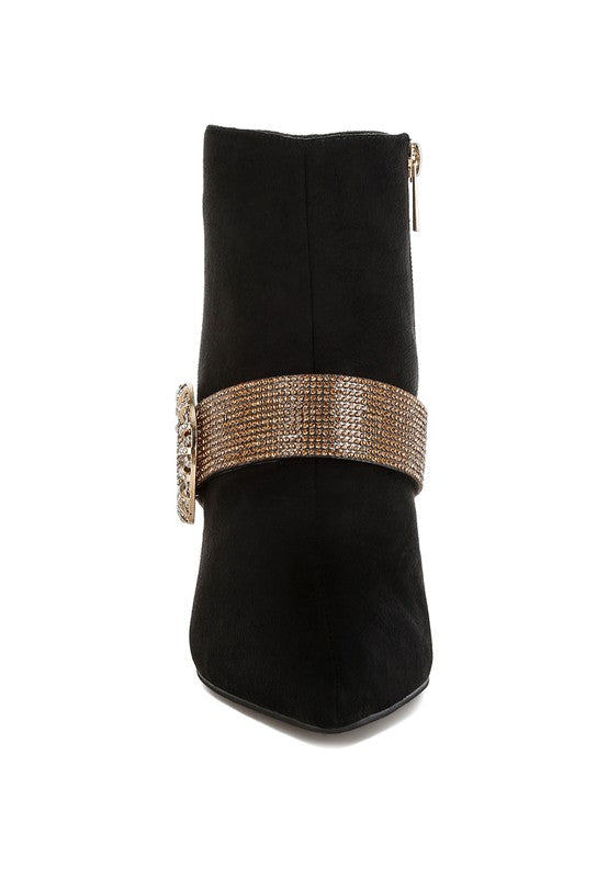 Asagao Diamante & Rhinestones Strap Boots from My Pampered Life Seattle