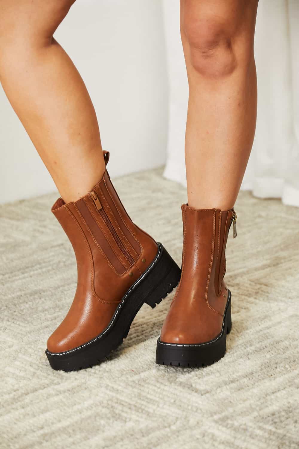 Forever Link Side Zip Platform Boots from My Pampered Life Seattle
