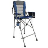 Extra Tall Bar Height Foldable Director Chairs for Adults with High Back and Hard Arms, Support 330lbs From Redcamp