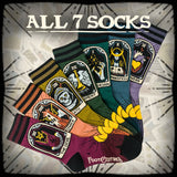 Tarot Nouveau Crew Sock Pack | 7 Designs from FootClothes