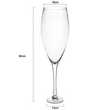 Worlds Largest Giant Wine Glass - Huge 32 Inches, 3.7 Gallons, Mega Pint, Huge Stemware, Clear Decorative Hand Blown Glassware, Large Novelty Stemware/Champagne Magnum Chiller, Oversized XL Goblet from The Wine Savant