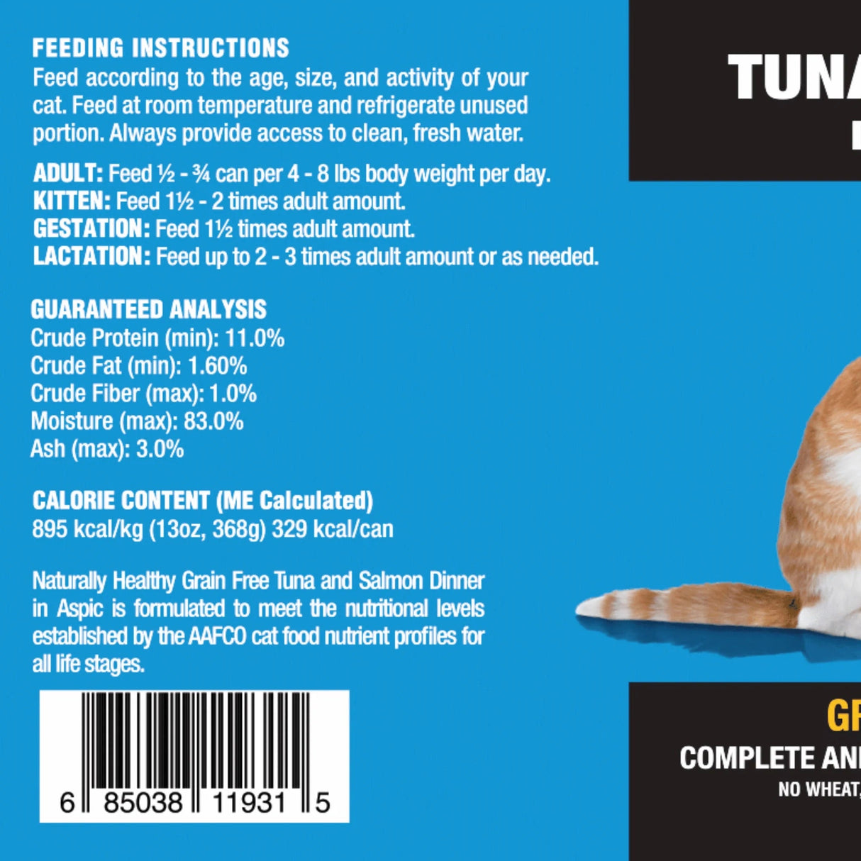 Dave's Cat Food Naturally Healthy Grain Free Tuna & Salmon (13oz) from The Family Pet