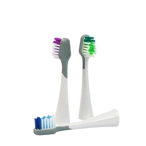 3 Pack Brush Head Replacement for (S400/S450/S600) from Pursonic