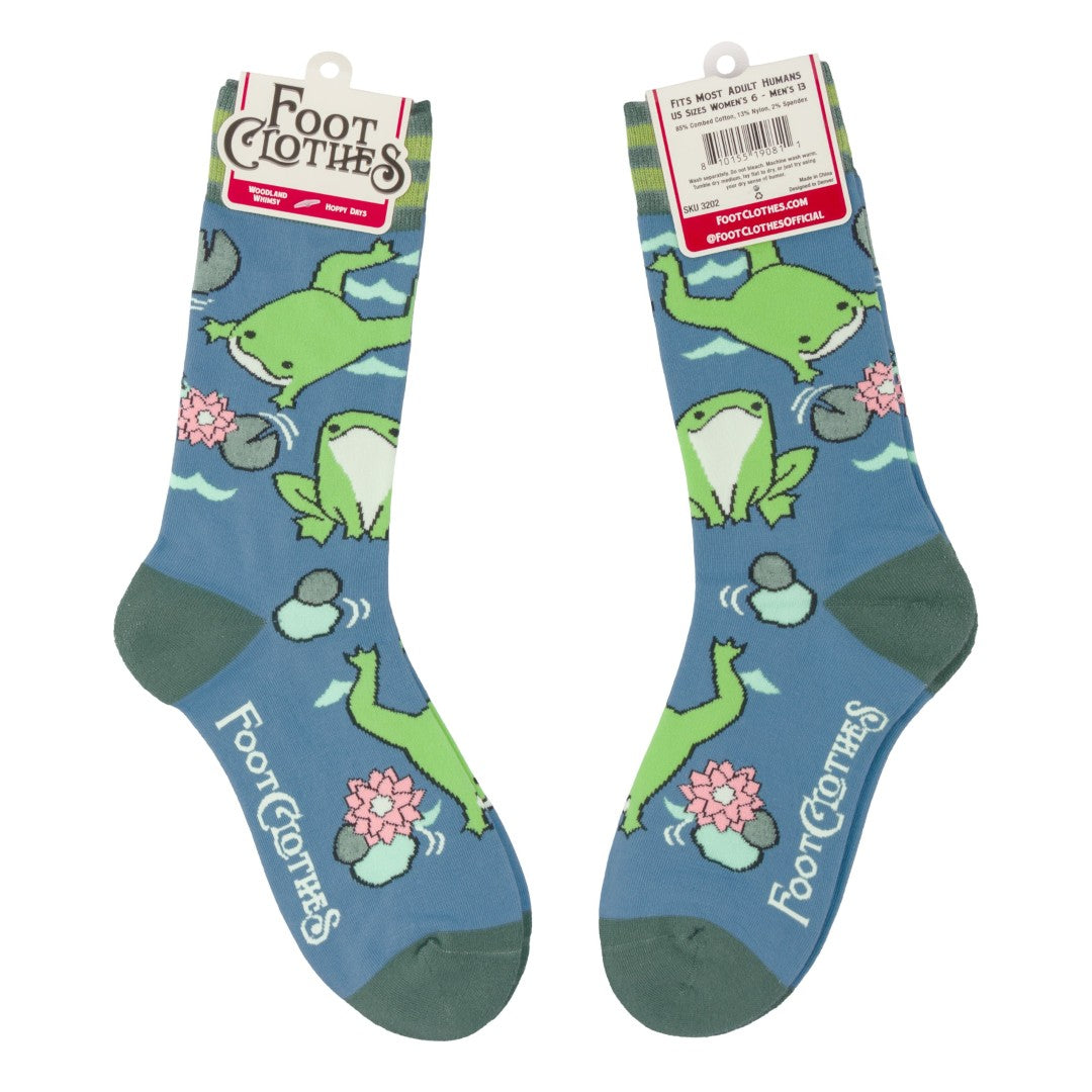 Hoppy Days Crew Socks from FootClothes