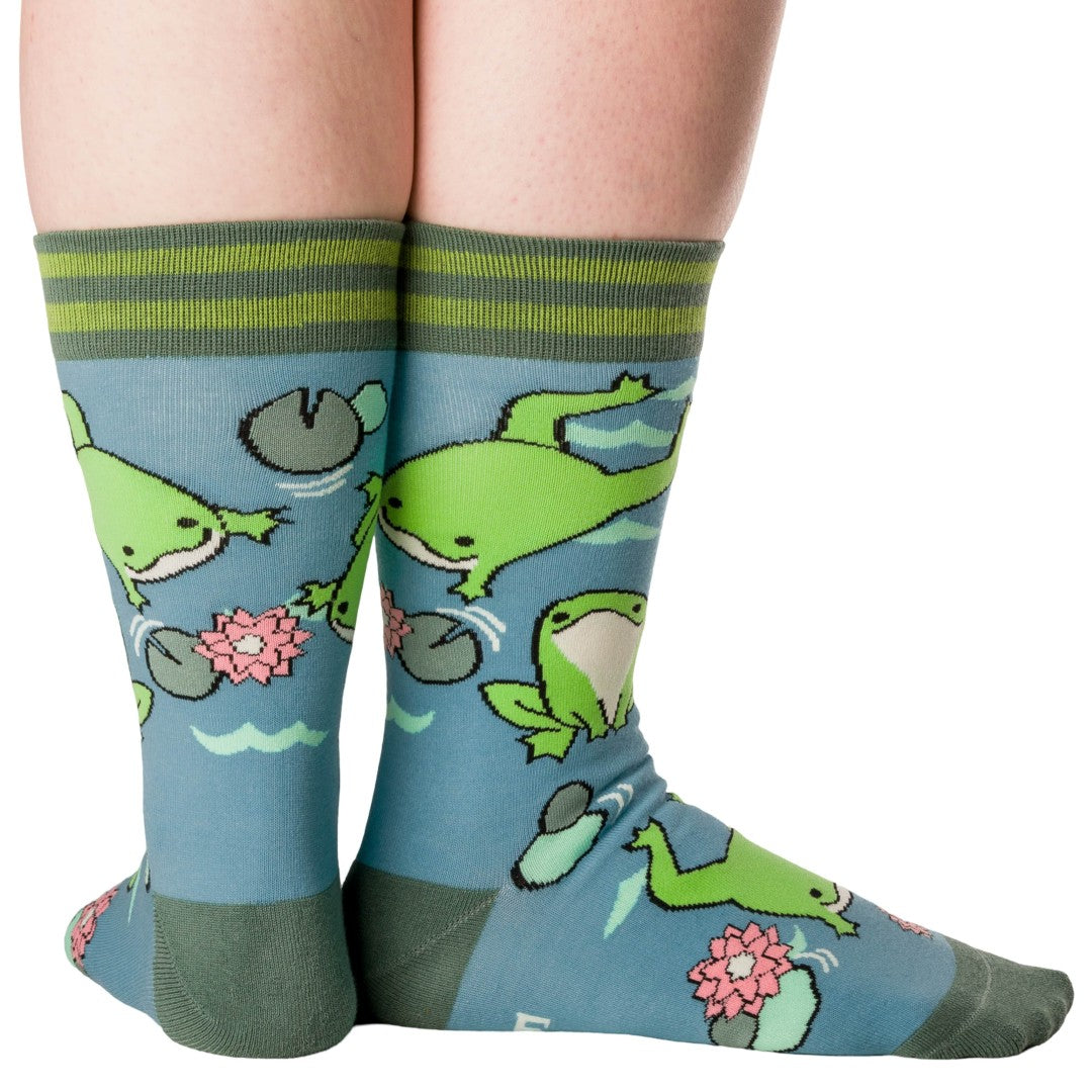Hoppy Days Crew Socks from FootClothes