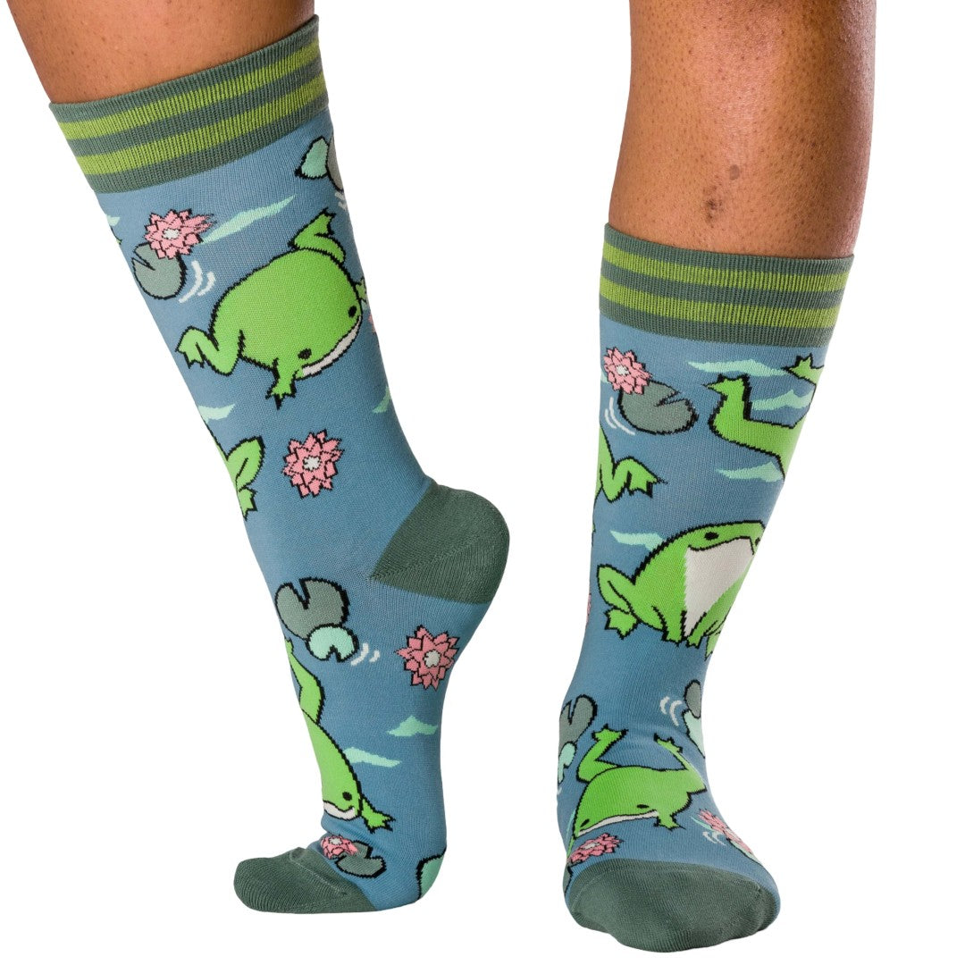 Hoppy Days Crew Socks from FootClothes