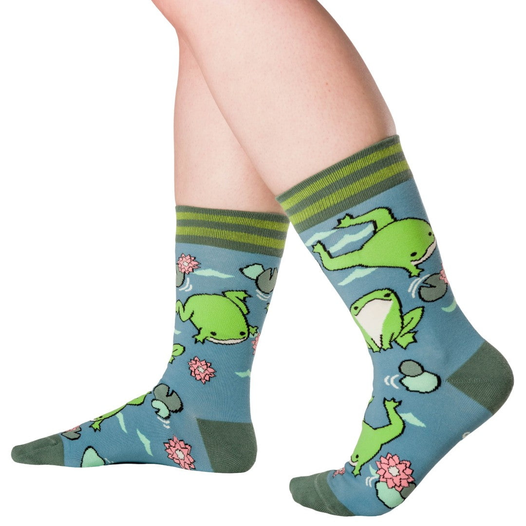 Hoppy Days Crew Socks from FootClothes