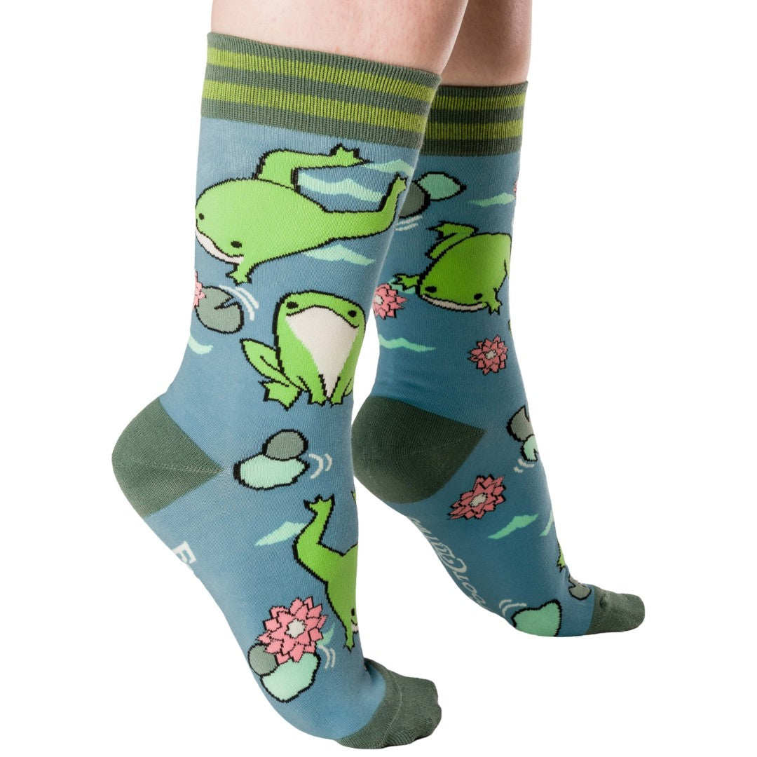 Hoppy Days Crew Socks from FootClothes