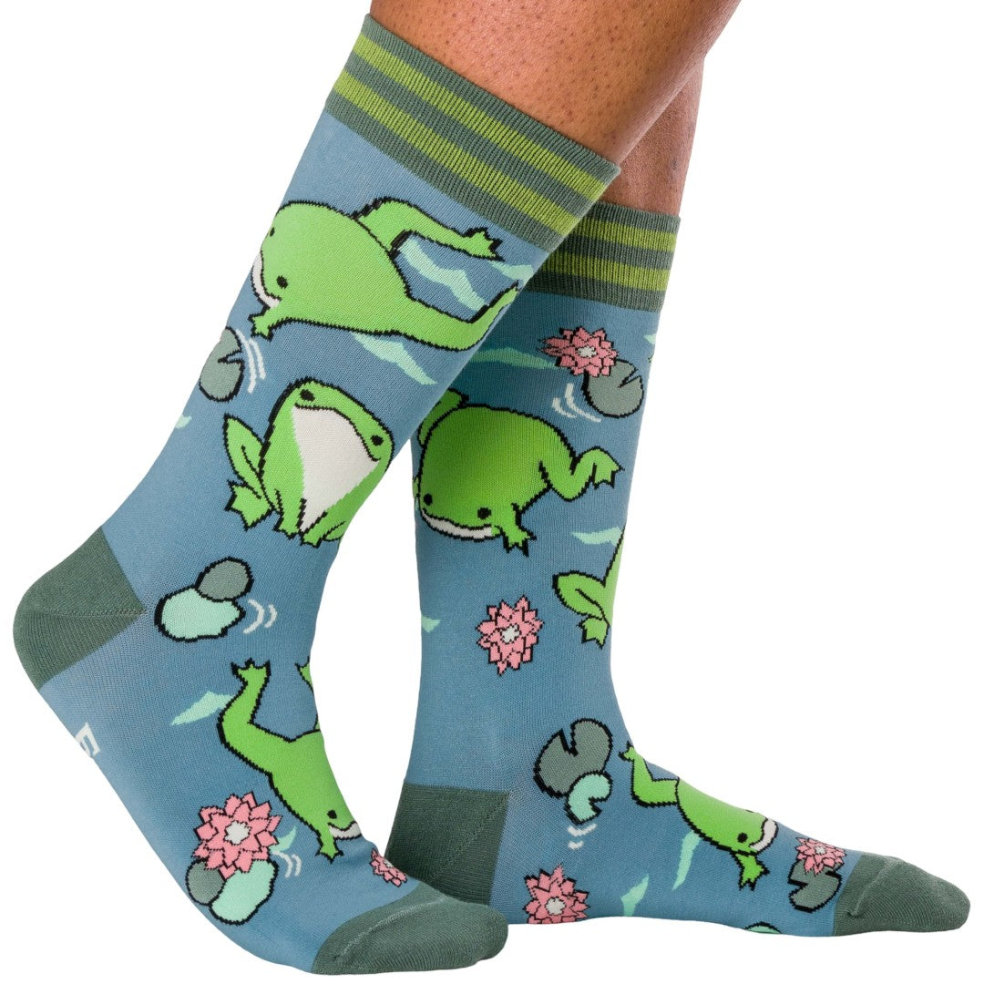 Hoppy Days Crew Socks from FootClothes