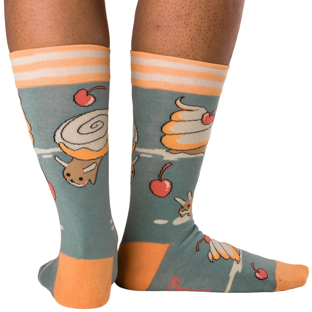 Cinnasnails Crew Socks from FootClothes
