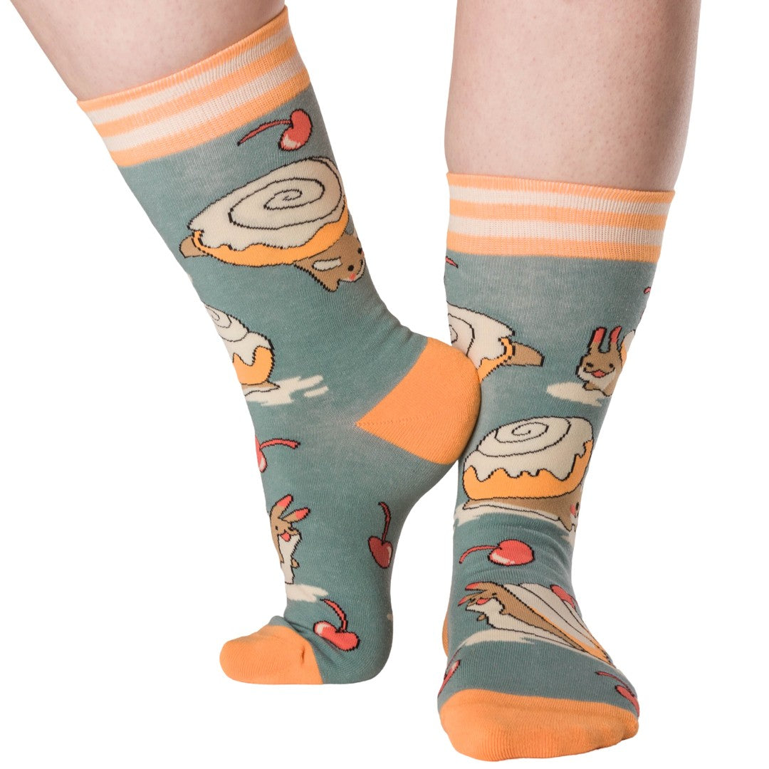 Cinnasnails Crew Socks from FootClothes