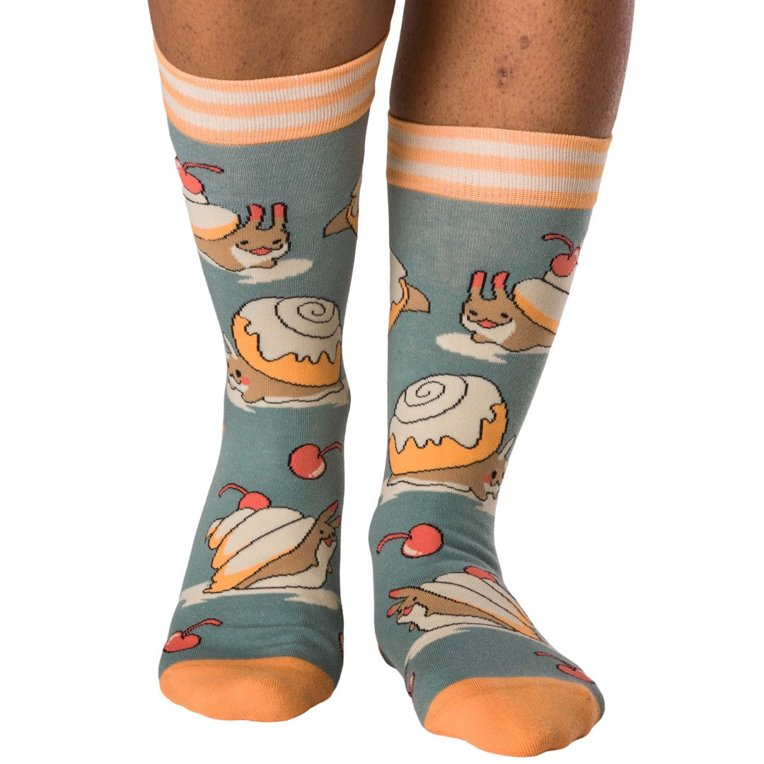 Cinnasnails Crew Socks from FootClothes