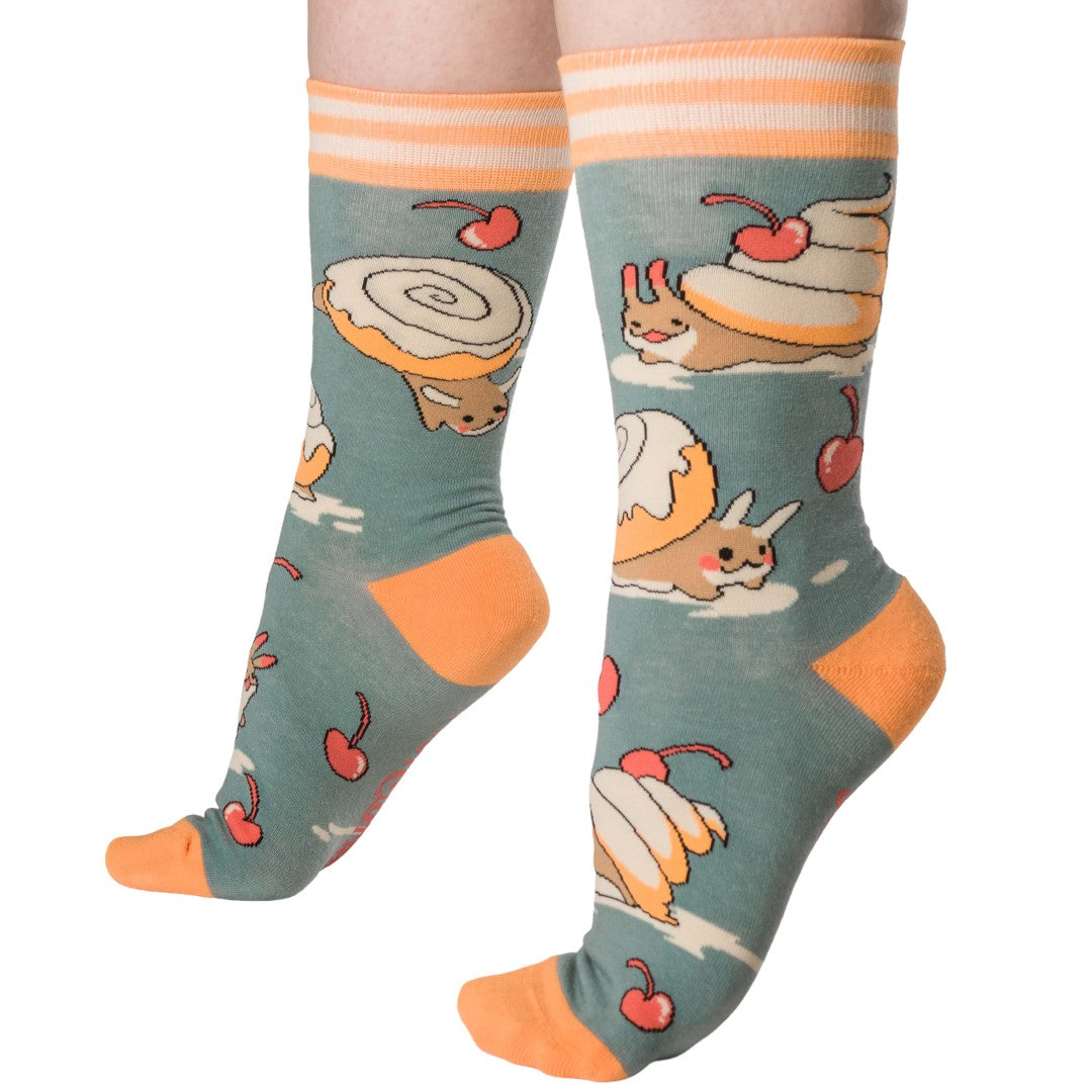Cinnasnails Crew Socks from FootClothes