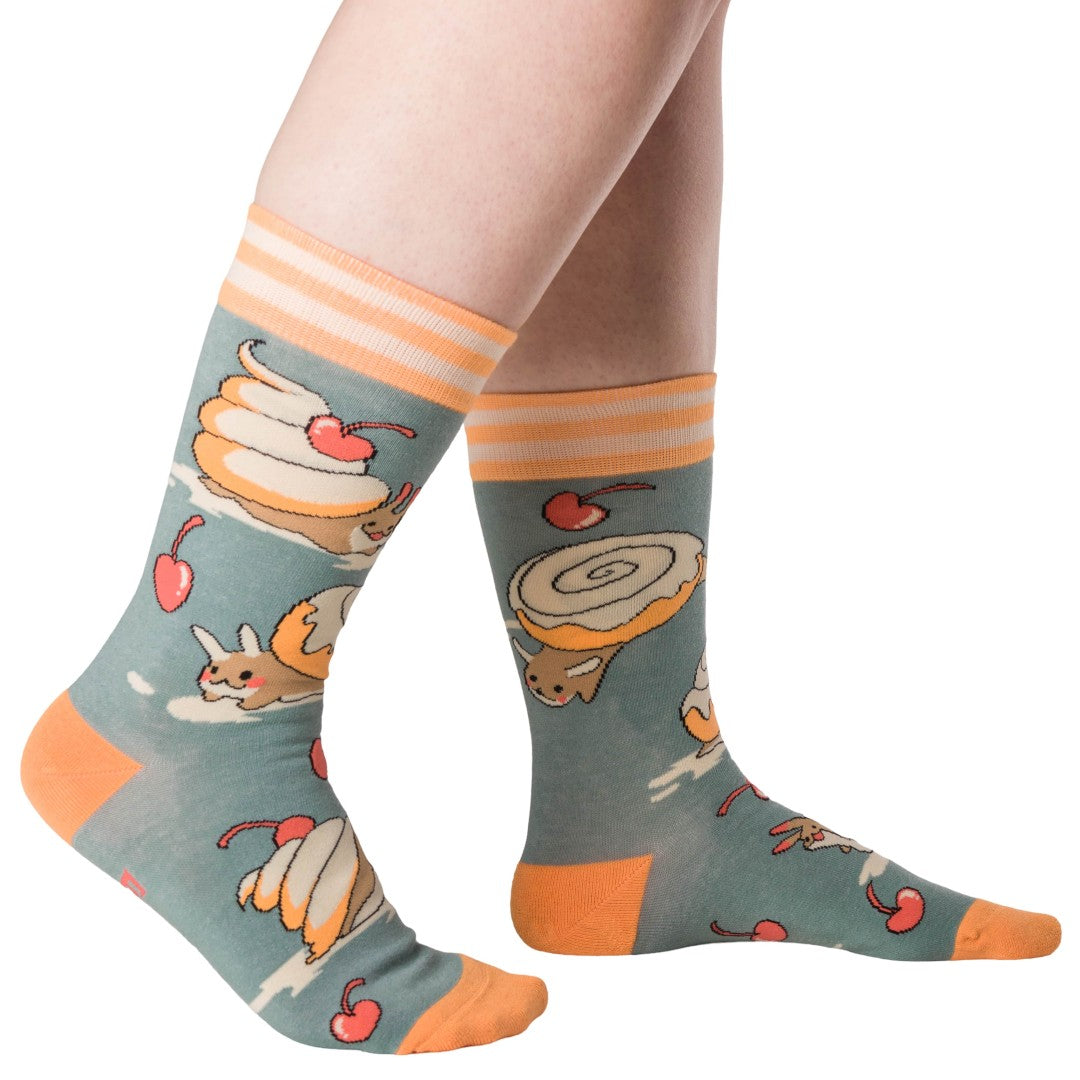 Cinnasnails Crew Socks from FootClothes