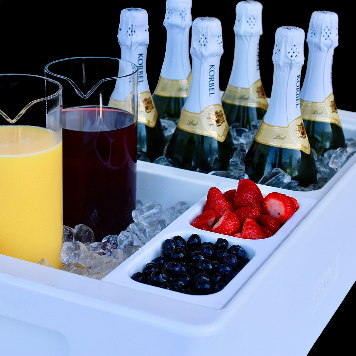 Dubler Party Cooler™ | Metallic Gray From REVO COOLERS, LLC