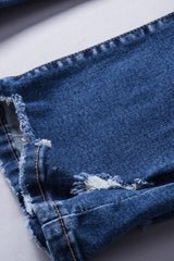 Angelina Distressed Flare Jeans From Threaded Pear