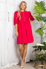Whitney Cotton Poplin Dress from Joh Apparel