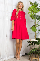 Whitney Cotton Poplin Dress from Joh Apparel