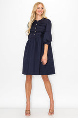Whitney Cotton Poplin Dress from Joh Apparel